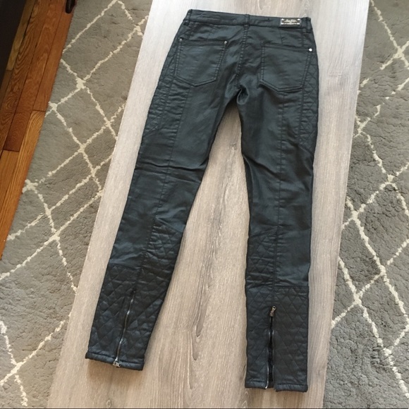 Zara Faux Leather Pants - Picture 4 of 8